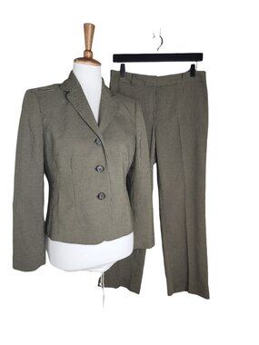 Evan-Picone Petites 2 pc hounds tooth pants suit womens size 8P